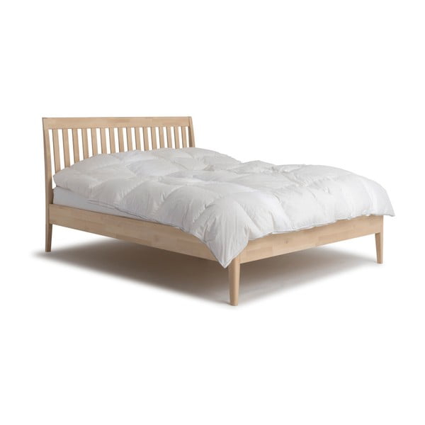 Ručně vyráběná dvoulůžková postel z masivního březového dřeva Kiteen Matinea, 160 x 200 cm