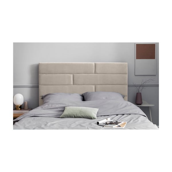 Бежова тапицирана табла 160x120 cm NY - Cosmopolitan Design-image-3