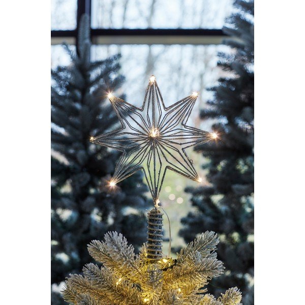 Светлинна декорация на батерии в сребрист цвят Chloe – Sirius-image-1