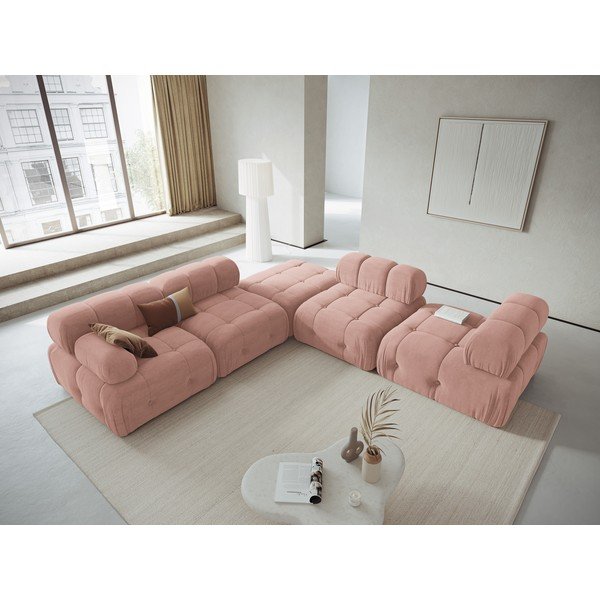 Светлорозов модулен диван Ferento – Cosmopolitan Design-image-1
