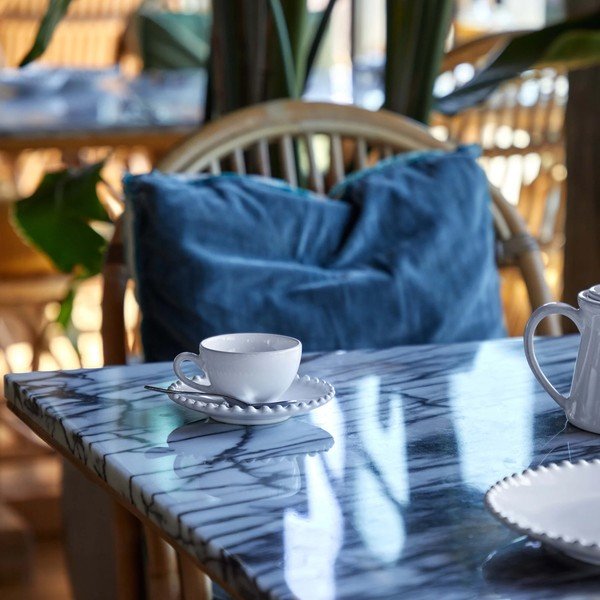 Бяла керамична чаша с чинийка , 250 ml Pearl - Costa Nova-image-3