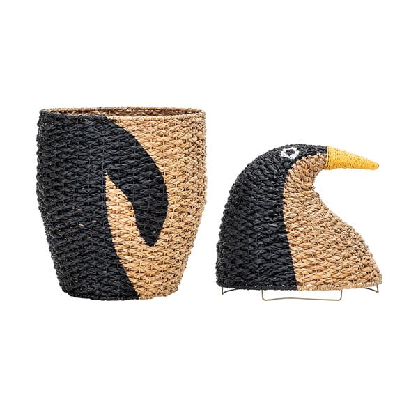 Детска кошница за съхранение с капак Tazia - Bloomingville Mini-image-1