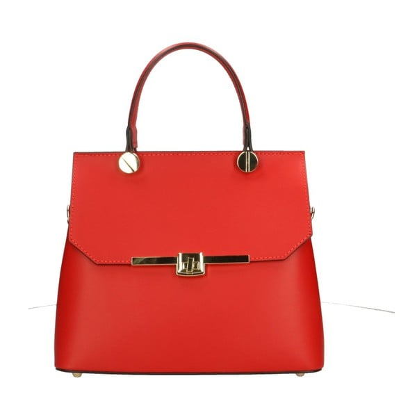 Червена кожена чанта Fiona - Roberto Buono