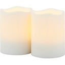 Бяли външни светлинни декорации в комплект от 2 Storm Mini - Sirius