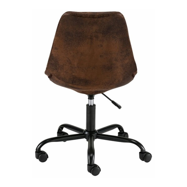 Кафяв офис стол на колела Dennis - Støraa-image-2