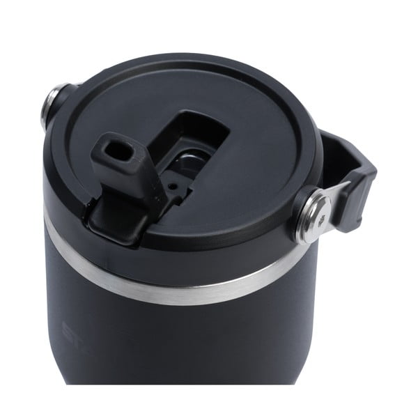 Черен термос от неръждаема стомана 600 ml IceFlow™ Flip Straw 2.0 Tumbler Black – Stanley-image-2