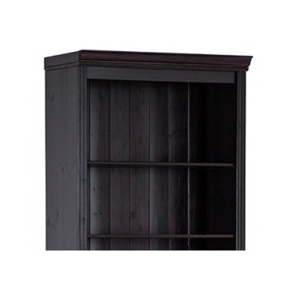 Кафява библиотека от масивен бор 74x223 cm Anita – Støraa-image-3