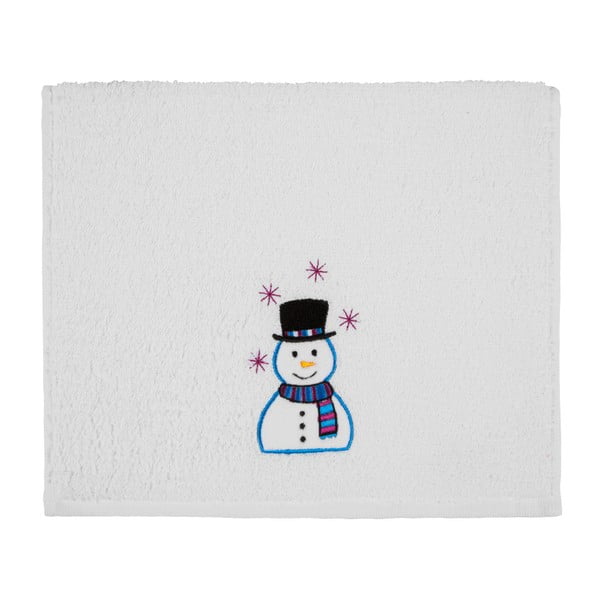 Osuška Christmas Snowman White, 30 x 50 cm