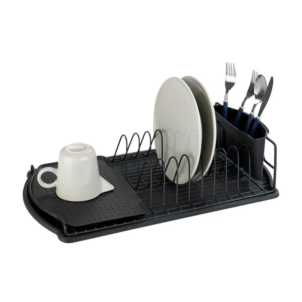 Черно устройство за отцеждане на съдове Drip Basic - Wenko-image-2