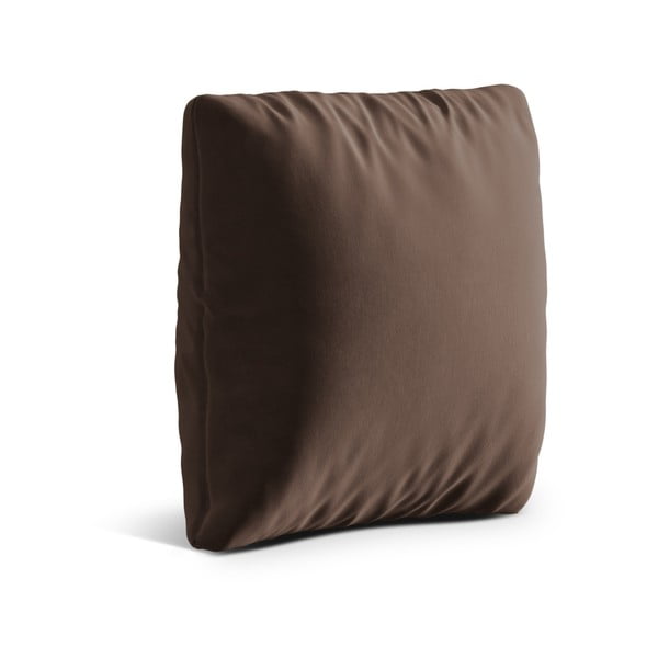 Кафява кадифена възглавница за диван Kemi – Cosmopolitan Design-image-1