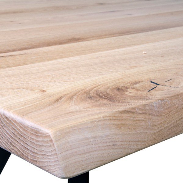 Дъбова маса за хранене Cannes White Oiled, 220 x 100 cm - House Nordic-image-2
