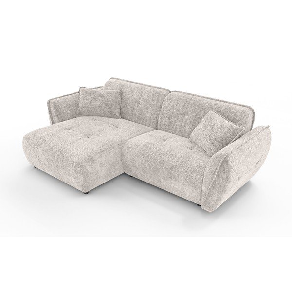 Бежов шенилов ъглов диван (ляв ъгъл) Nelia – Ropez-image-2