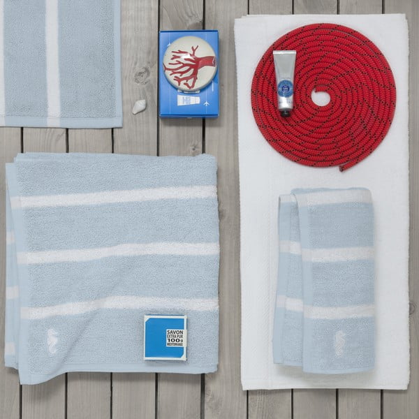 Set 3 ručníků Menton Blue, 60x110 cm-image-1