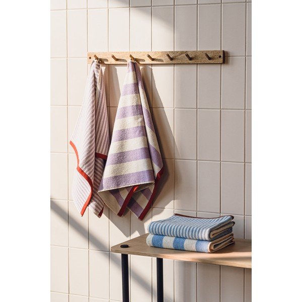 Кафява/кремава памучна кърпа от тери 50x80 cm Gobo – noo.ma-image-1