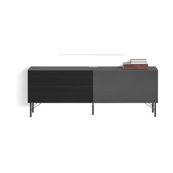 Антрацитно сив ТВ скрин с чекмеджета Edge by Hammel - Hammel Furniture