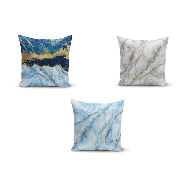 Комплект от 3 калъфки за възглавници Azuro Cassie, 45 x 45 cm - Minimalist Cushion Covers