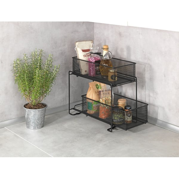 Черен кухненски органайзер Gioma - Wenko-image-2