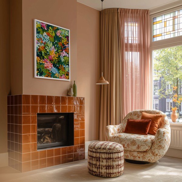 Печатна картина с включена рамка 50x70 cm Vivid Meadow – Styler-image-2