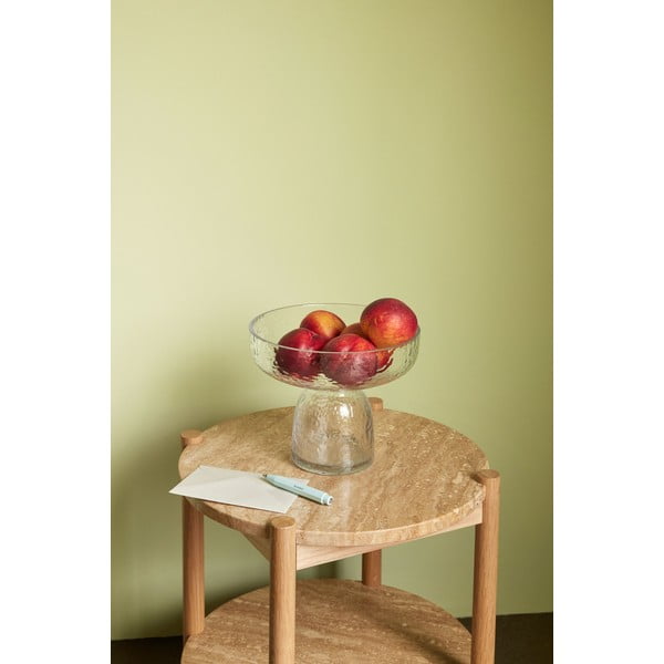 Кръгла странична масичка с скаменен плот за маса ø 43 cm Trava – Hübsch-image-1