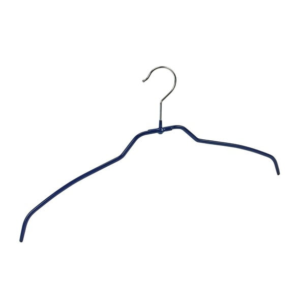 Комплект от 4 сини неплъзгащи се закачалки за дрехи Hanger Slim - Wenko