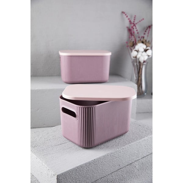 Пластмасова кутия за съхранение с капак - Mioli Decor-image-2