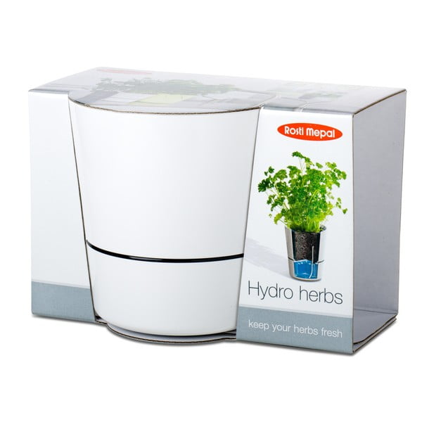 Бяла саксия за билки Hydro Herbs - Mepal-image-1