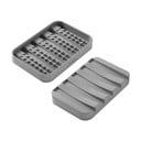 Сива пластмасова сапунерка Gravity – Metaltex