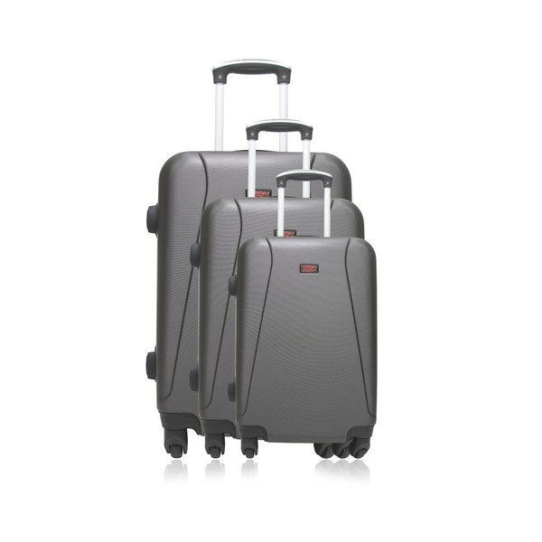 Sada 4 šedých cestovních kufrů na kolečkách Hero Lanzarote-C-image-1
