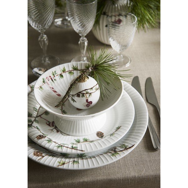 Бяла порцеланова купа с коледен мотив ø 16 cm Hammershøi Christmas – Kähler Design-image-3