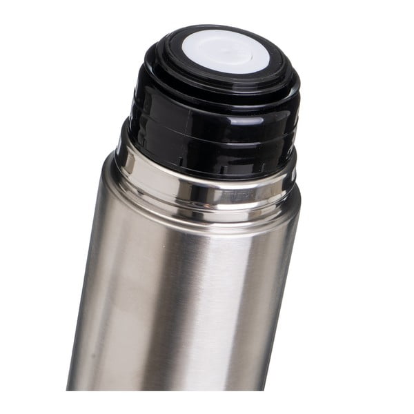 Термос в сребрист цвят 1 l – Casa Selección-image-3