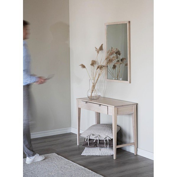 Конзолна маса от дъб с матово лаково покритие Fulla Confetti - Rowico-image-1