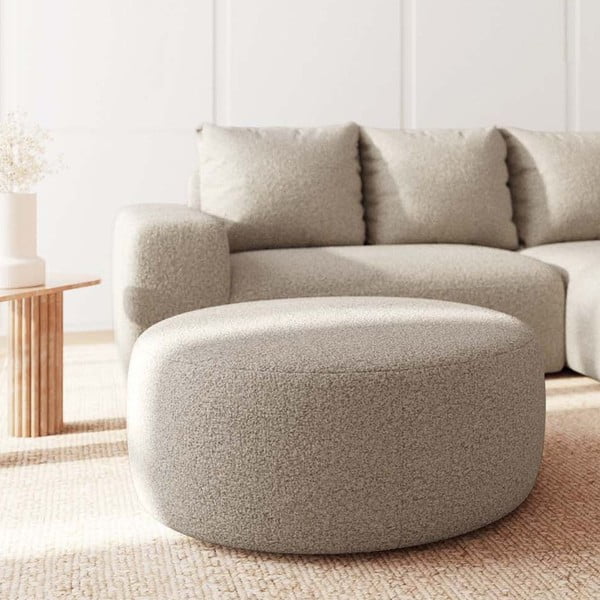 Бежова табуретка  от букле Monce – Rodier-image-2