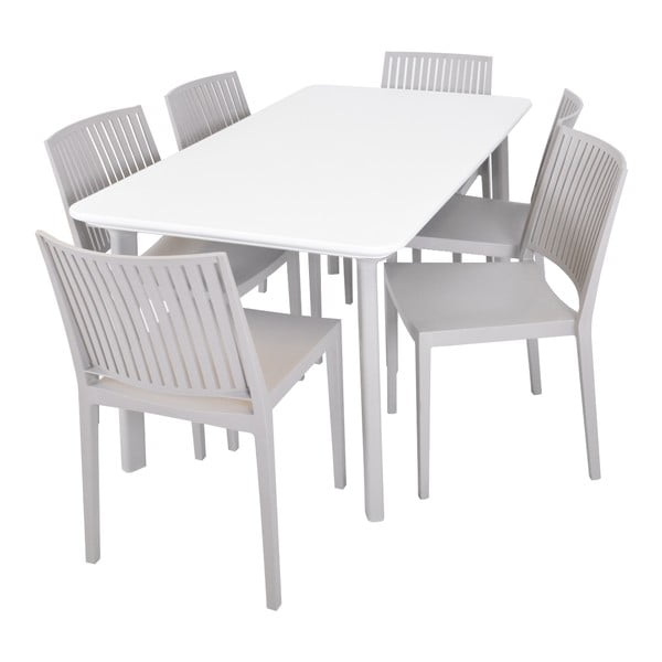 Бежов пластмасов градински стол Bars - Rojaplast-image-3