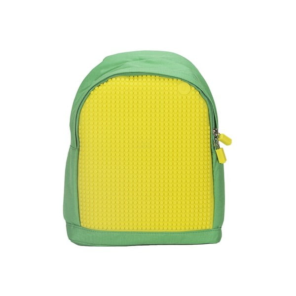 Детска раница Pixelbag зелена/жълта - Pixel bags