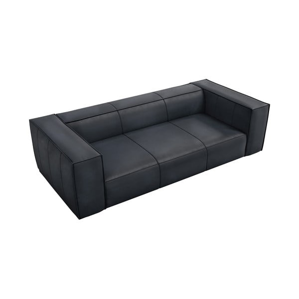 Тъмносин кожен диван 227 cm Madame – Windsor & Co Sofas-image-2