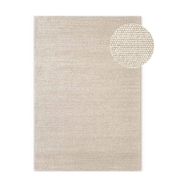 Кремав ръчно изработен вълнен килим 120x170 cm Richmond Diana – Ted Baker