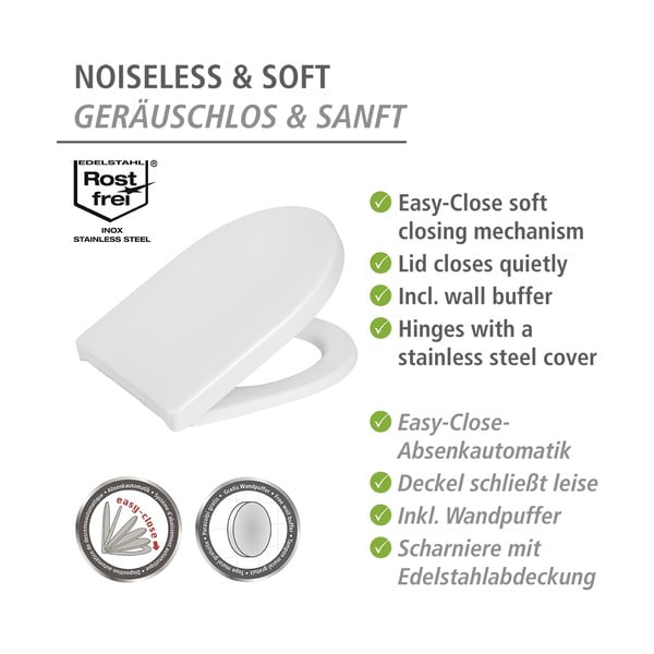 Тоалетна седалка с автоматично затваряне Sindia - Wenko-image-4