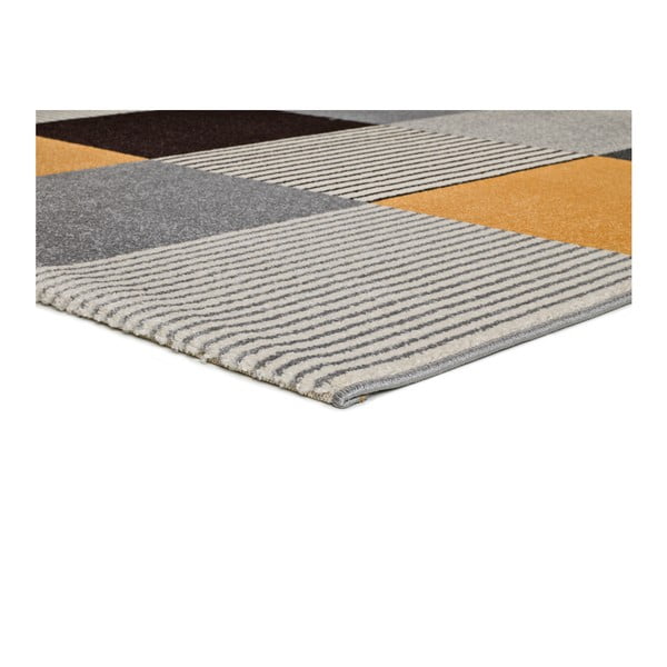 Оранжев и сив килим Gladys Lento, 80 x 150 cm - Universal-image-2