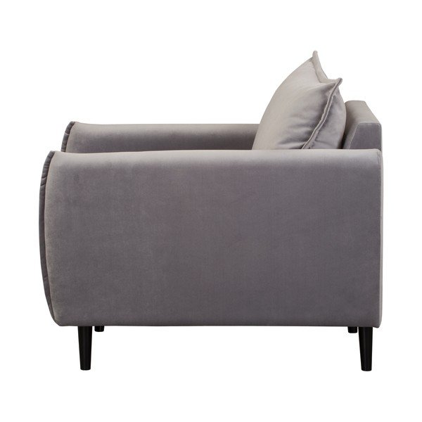 Сиво кадифено кресло Juli – Ropez-image-3