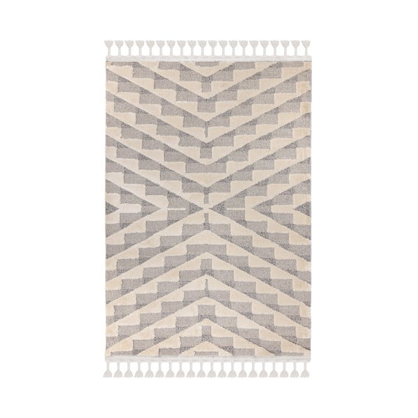 Кремав и сив килим Hampton, 80 x 150 cm - Flair Rugs