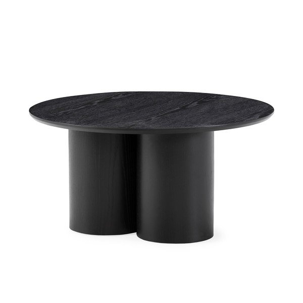 Черна кръгла масичка за кафе ø 80 cm Lua – MOME-image-3