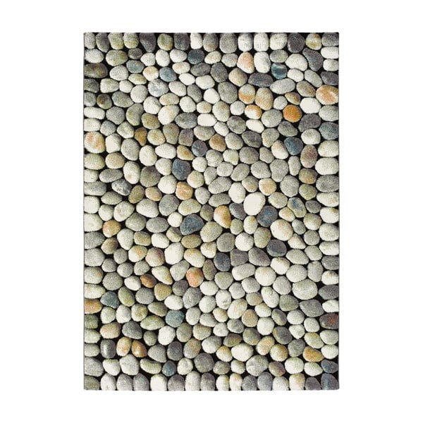 Сив килим Sandra Stones, 140 x 200 cm - Universal