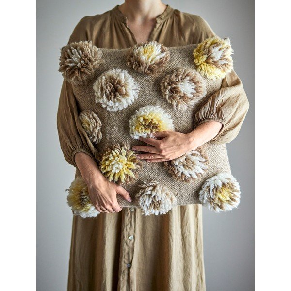 Декоративна възглавница със смес от вълна 50x50 cm Somma – Bloomingville-image-2