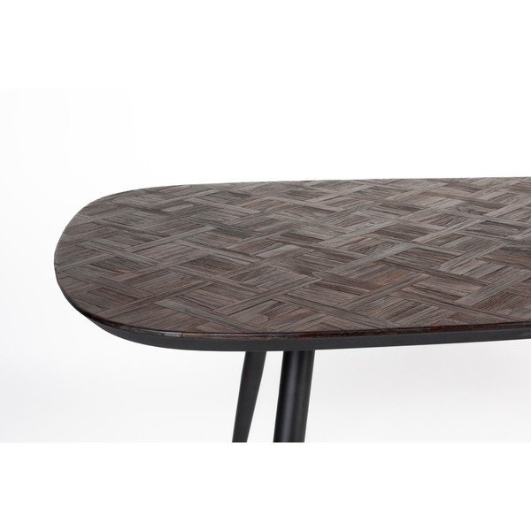 Трапезна маса от масивно тиково дърво 90x180 cm Webster – White Label-image-3