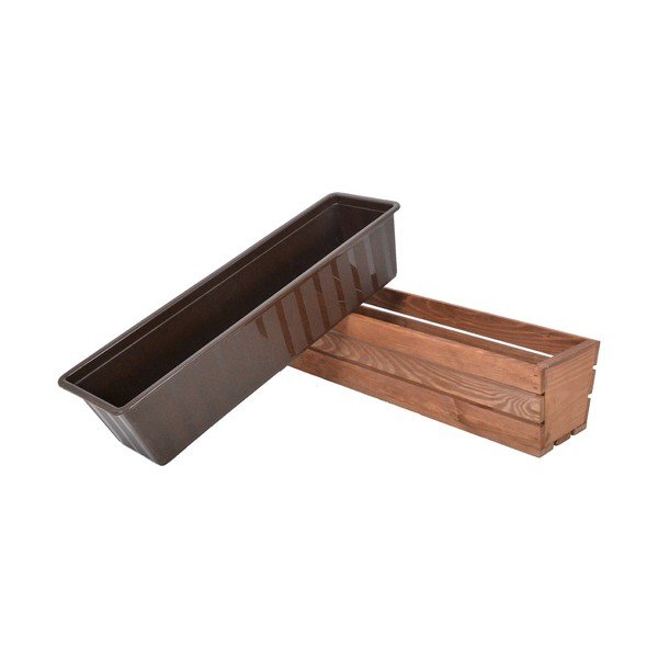 Дървена саксия за цветя 61 cm Modern – Rojaplast-image-4