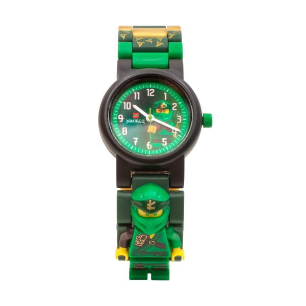 Зелен ръчен часовник със сгъваема каишка и минифигурка на Lloyd NINJAGO - LEGO®-image-1