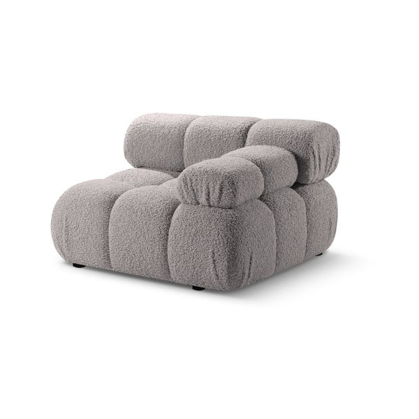 Светлосив модул за диван от букле (десен ъгъл) Bellis – Micadoni Home-image-4
