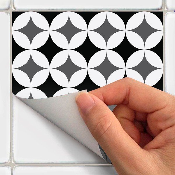 Комплект от 24 стикера за стена Chikito, 10 x 10 cm - Ambiance-image-1