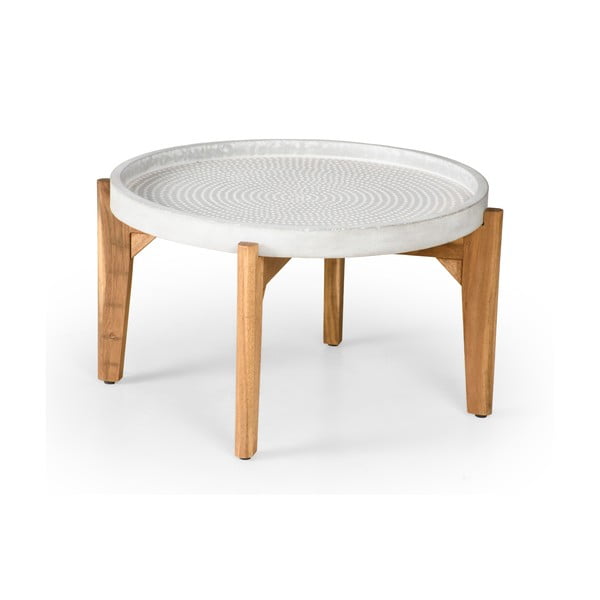 Градинска маса със сив бетонен плот Bari, ø 70 cm - Bonami Selection