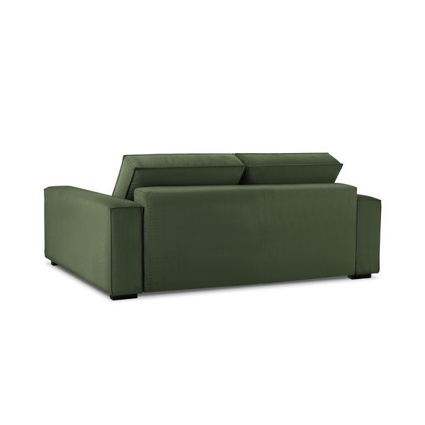 Разтегателен диван от зелен велур Azalea - Mazzini Sofas-image-4